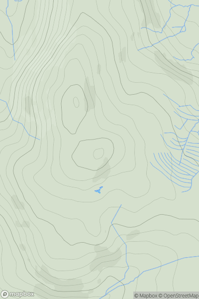 Thumbnail image for Foel Boeth [Barmouth to Betws-y-Coed and Bala] [SH779342] showing contour plot for surrounding peak